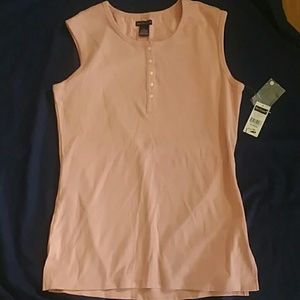 Sleeveless NWT Bay Studio light pink size XL top